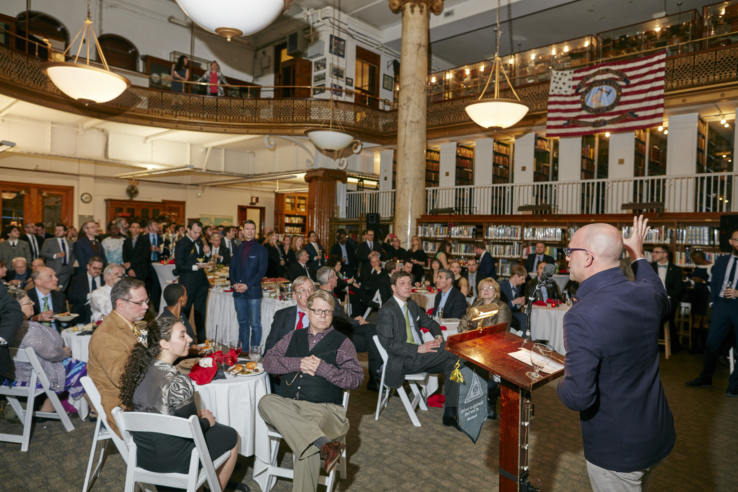   Michael Friedman,&nbsp;Historian for Audemars Piguet, speaking to the crowd  