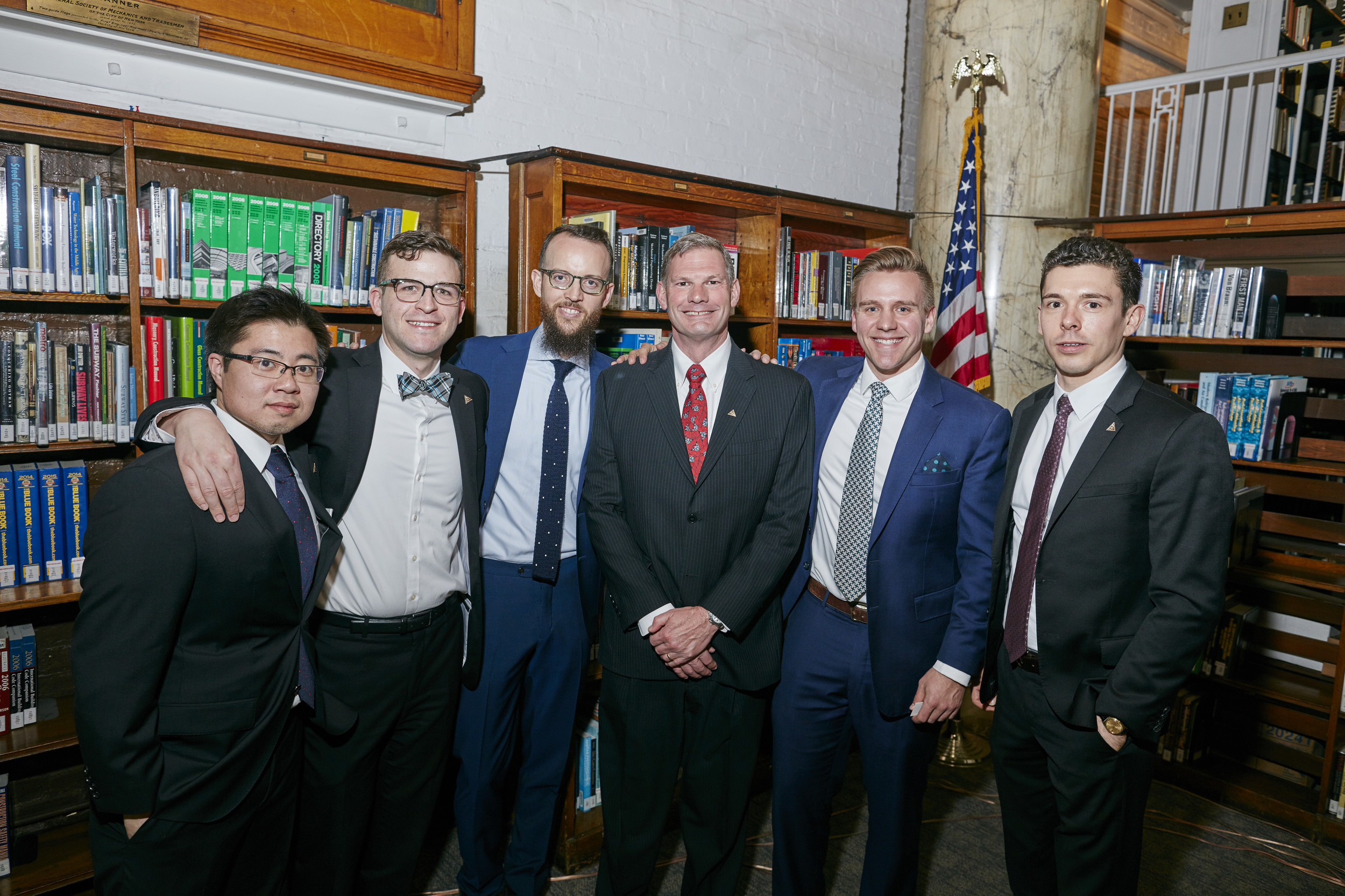   Left to right: Daniel Mooncai - Trustee, Luke Cox-Bien, Trustee, Nicholas Manousos - Vice President, Lance Maxwell - Instructor, Stephen Eagle - Director of Education, Nathan Mosquera - Instructor  