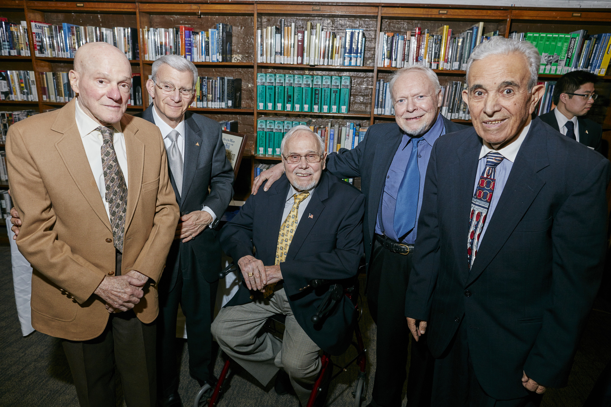 Left to right: Joe Poloso - Fellow, Charles Salomon - Treasurer & Fellow, Hans Weber - Trustee & Fellow, Walter Pangretitsch - Recording Secretary & Fellow, Arsen Manoukian - Fellow