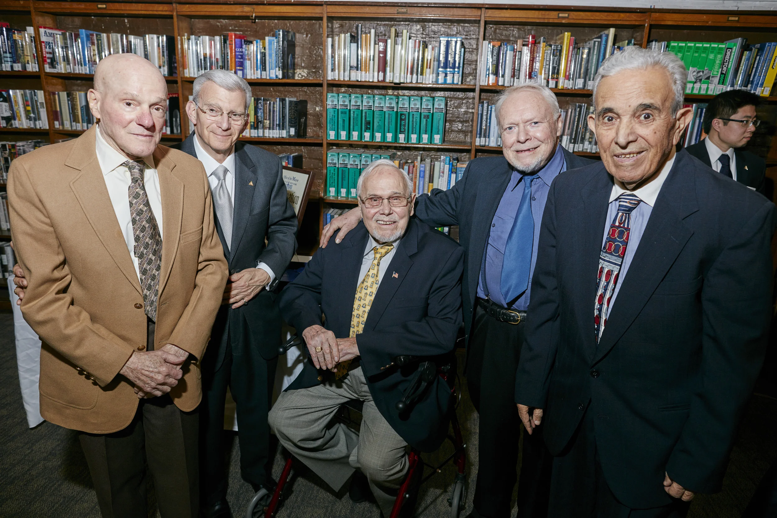 HSNY Fellows, left to right: Joe Poloso, Charles Salomon, Hans Weber, Walter Pangretitsch, Arsen Manoukian