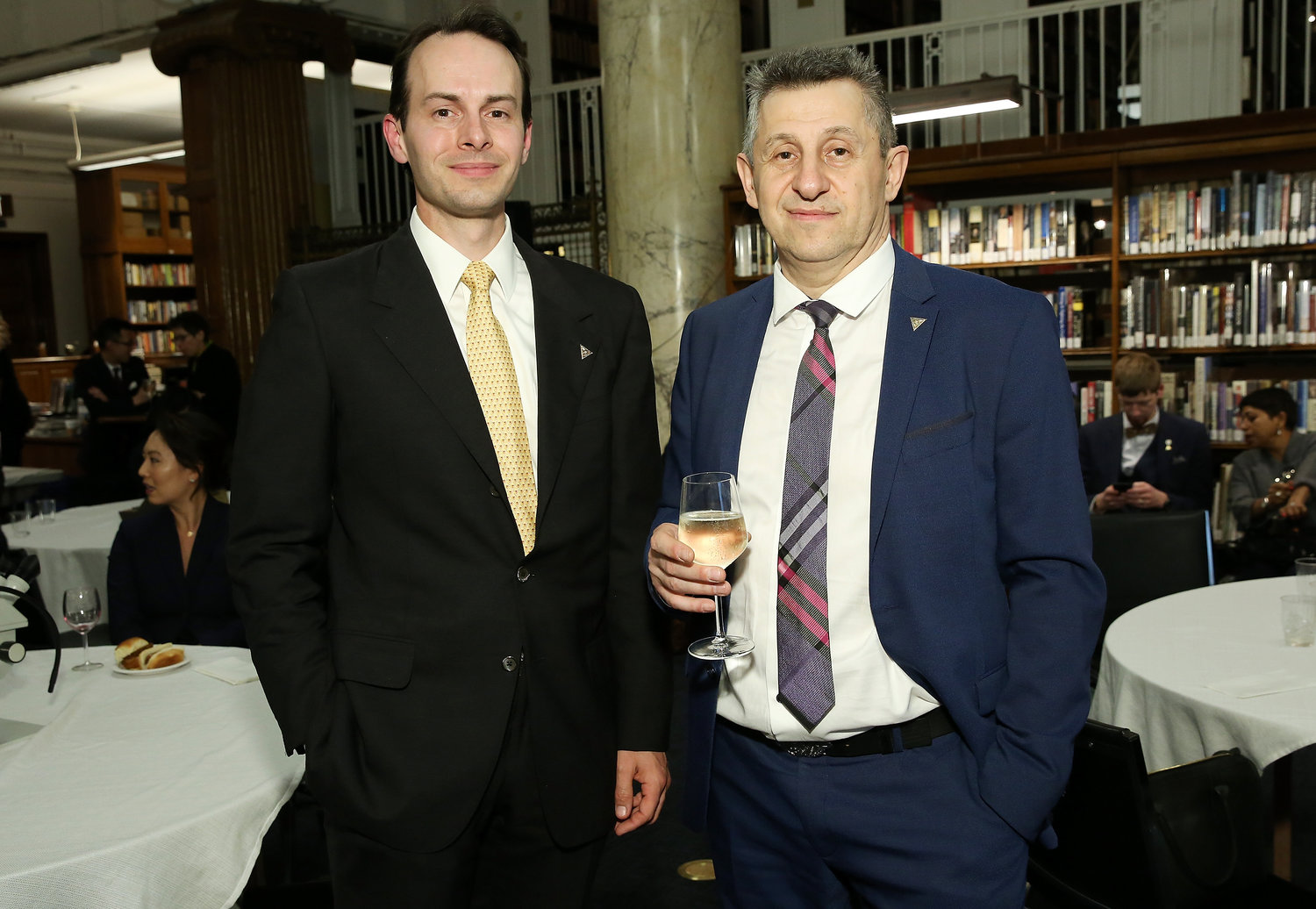 Vice President John Teifert (left) and HSNY Instructor Vadim Finkel (right)