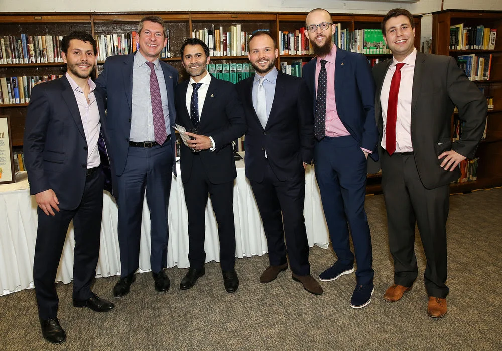 (L-R) Brett Walsdorf, John Reardon, Ravi Telidevara, Michael Groffenberger, Nicholas Manousos, Michael Fossner.