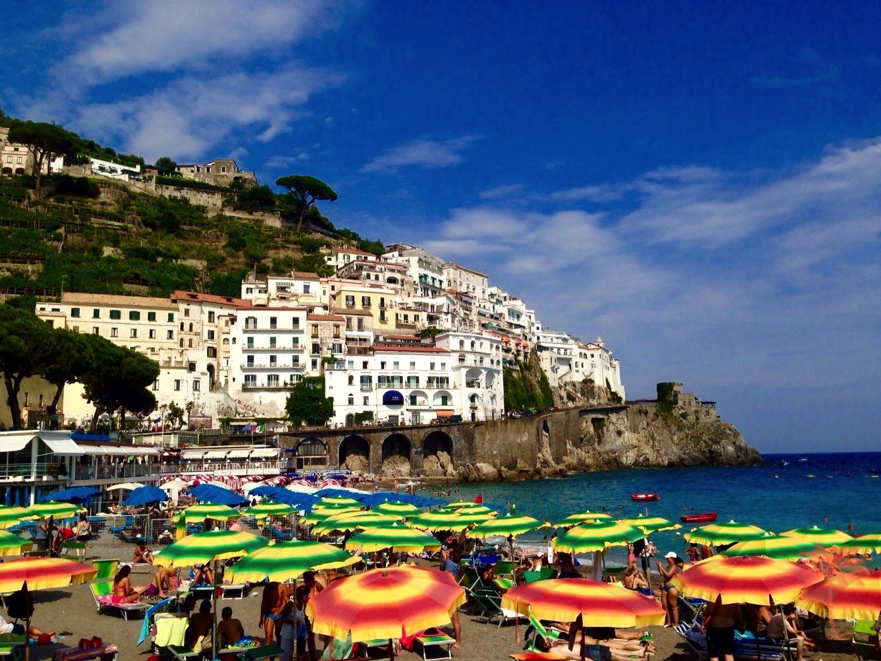 Driving From Naples to the Amalfi Coast 