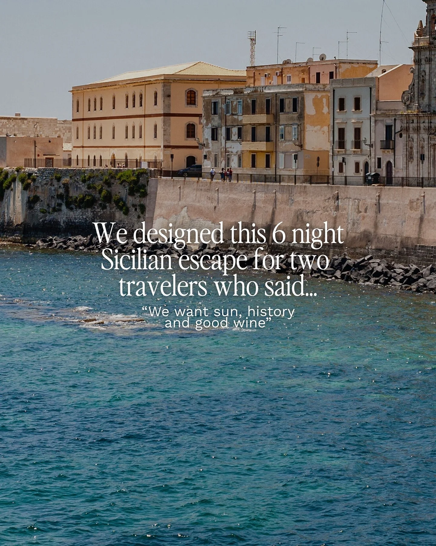 Here&rsquo;s a peek into a 6-night journey we recently designed for two travelers who wanted to explore Sicily&rsquo;s rich culture, history, and coastline with space to slow down and take it all in.
Their adventure began in Taormina, where a terrace
