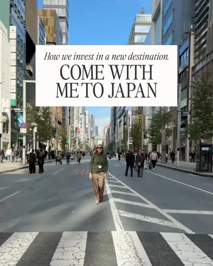 Come with me to Japan. 🇯🇵✨ I thought I&rsquo;d take you behind the scenes of what really goes into researching a new destination before we ever bring our group trips here.
Even though this is my first time in Japan, we&rsquo;re not starting from sq