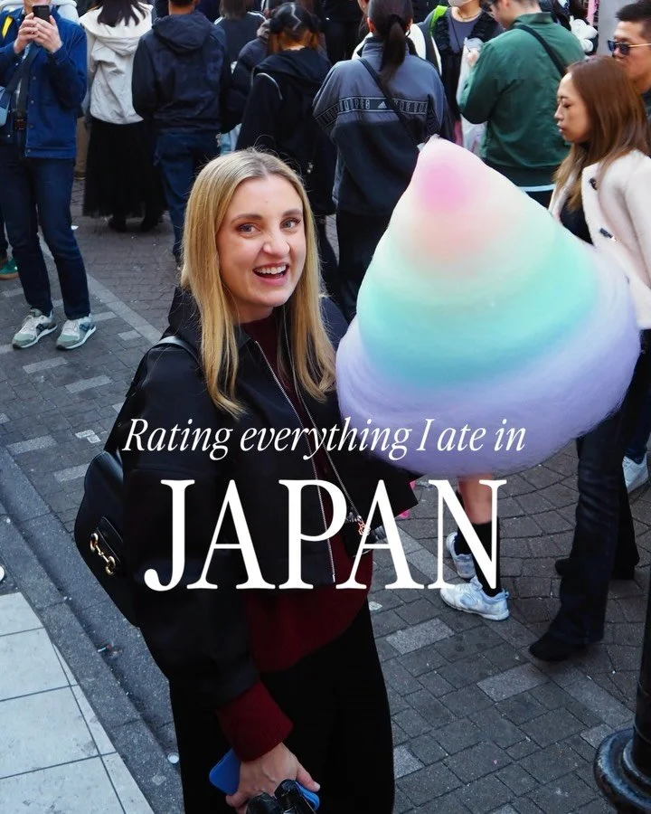 We&rsquo;ve just come back from the most delicious trip to Japan and I couldn&rsquo;t wait to share everything we ate along the way. From tiny market bites to unforgettable bowls of noodles and the most expensive grapes I&rsquo;ve ever tried, Japan i