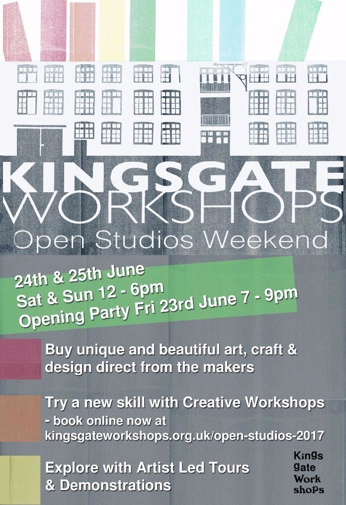 Open Studios Weekend 24th and 25th June