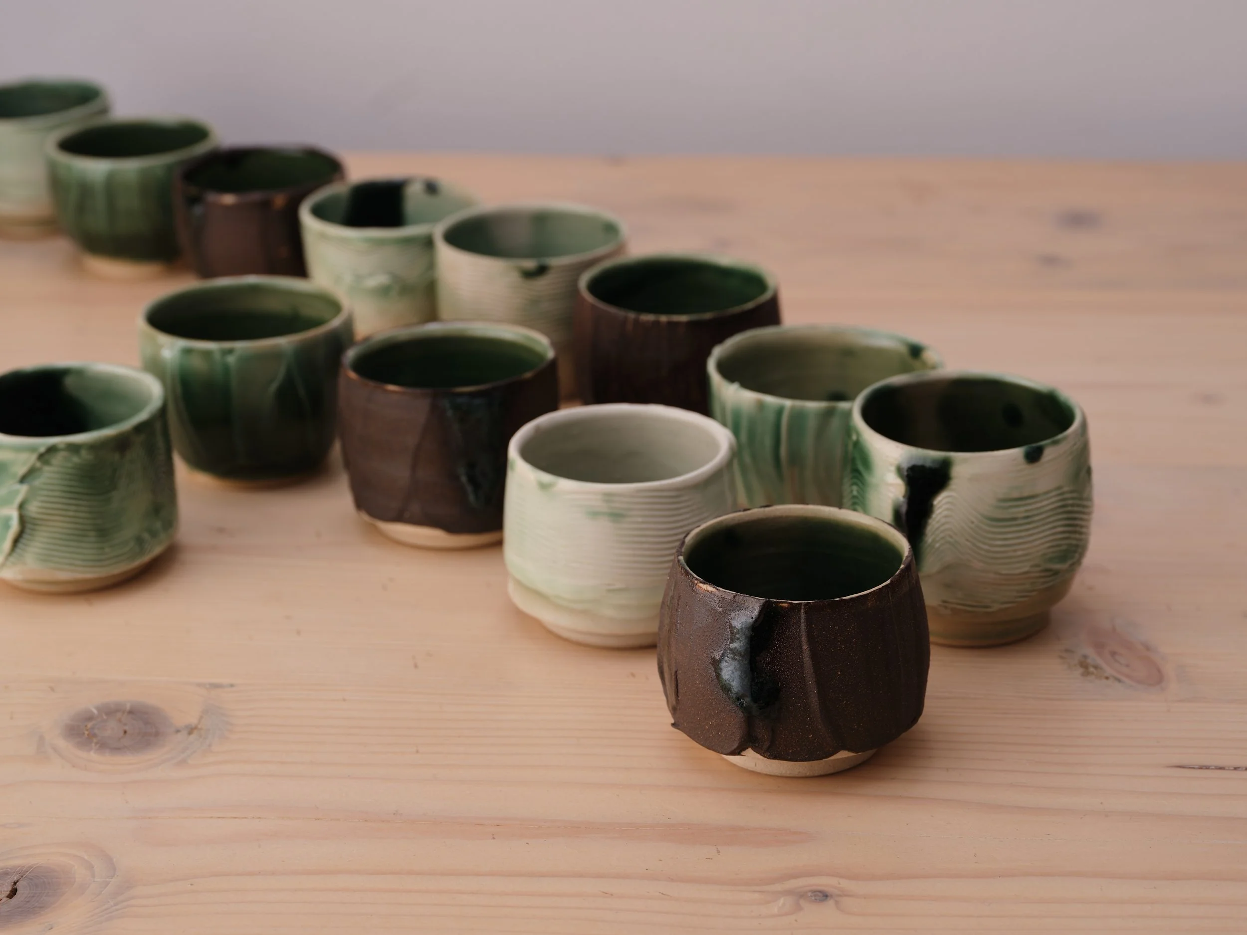 handmade ceramic cups