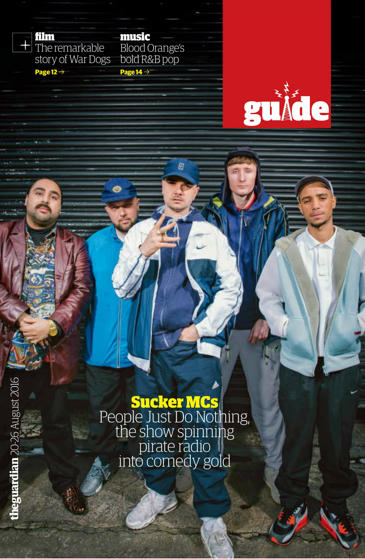 A night in Ibiza with the cast of BBC sitcom 'People Just Do Nothing' for the cover of the Guardian Guide. Click here to read the article.
