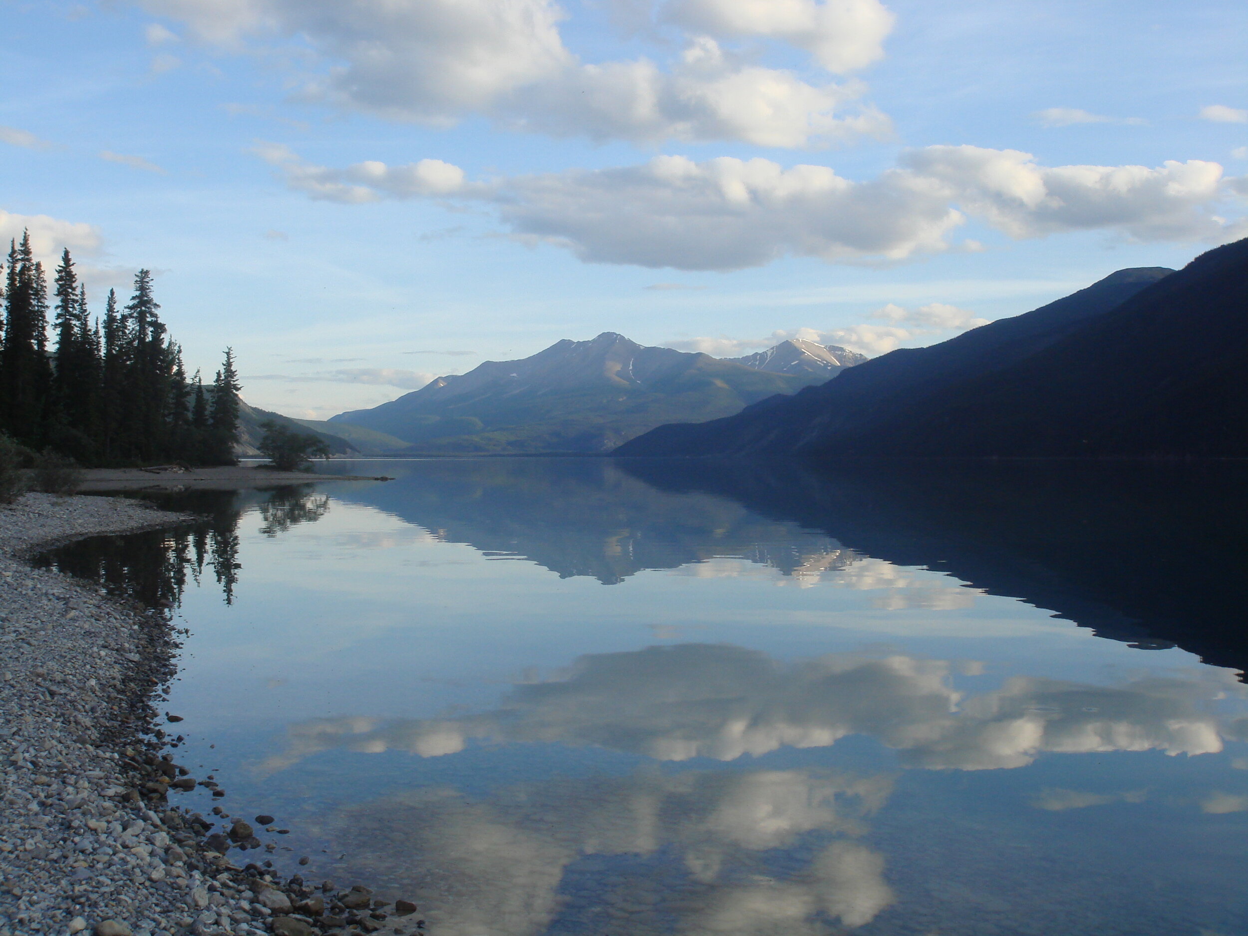 Muncho Lake with Mount Peterson