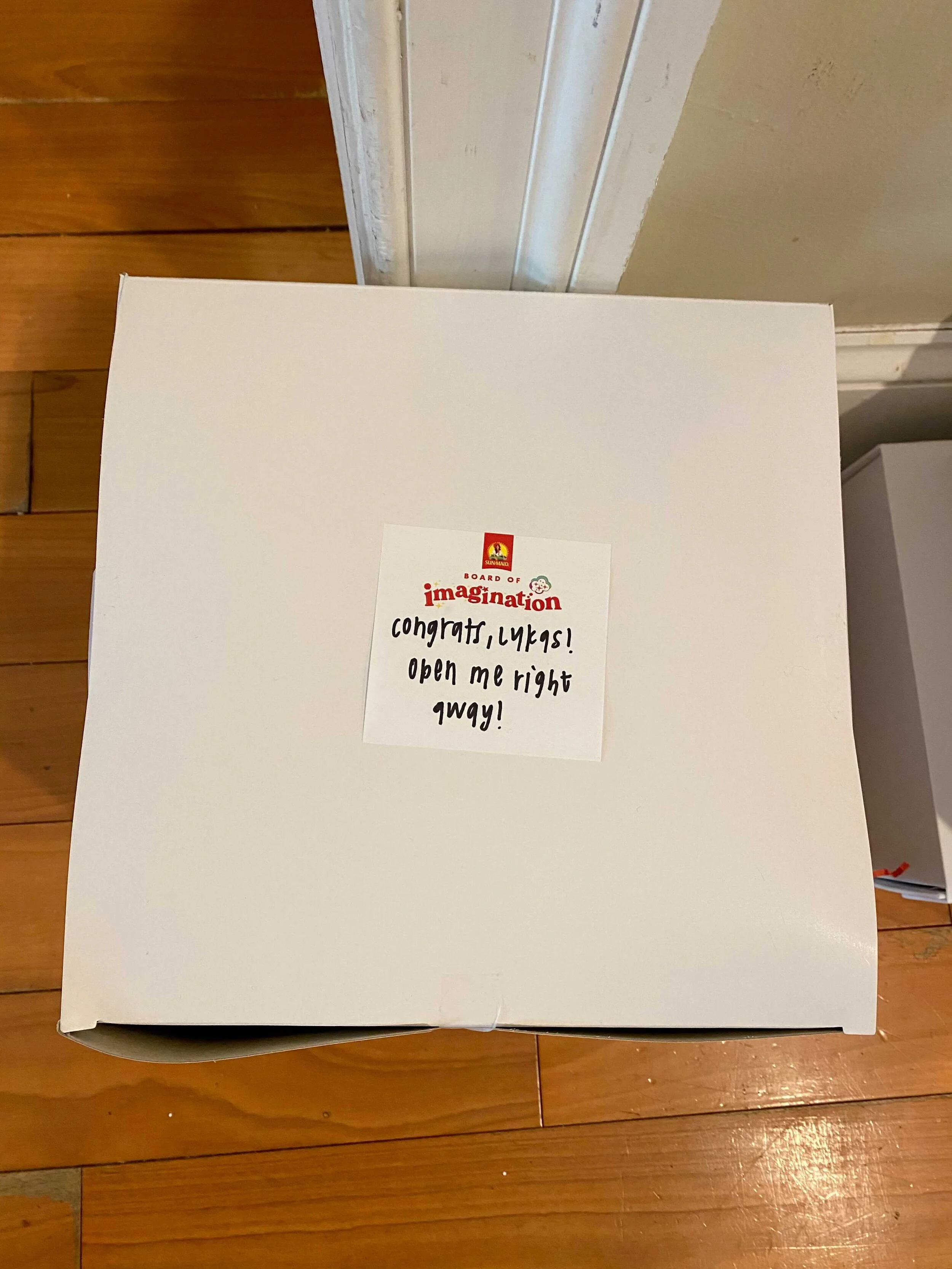  Winners received welcome boxes packed with snacks, swag and a handwritten note. 👌 