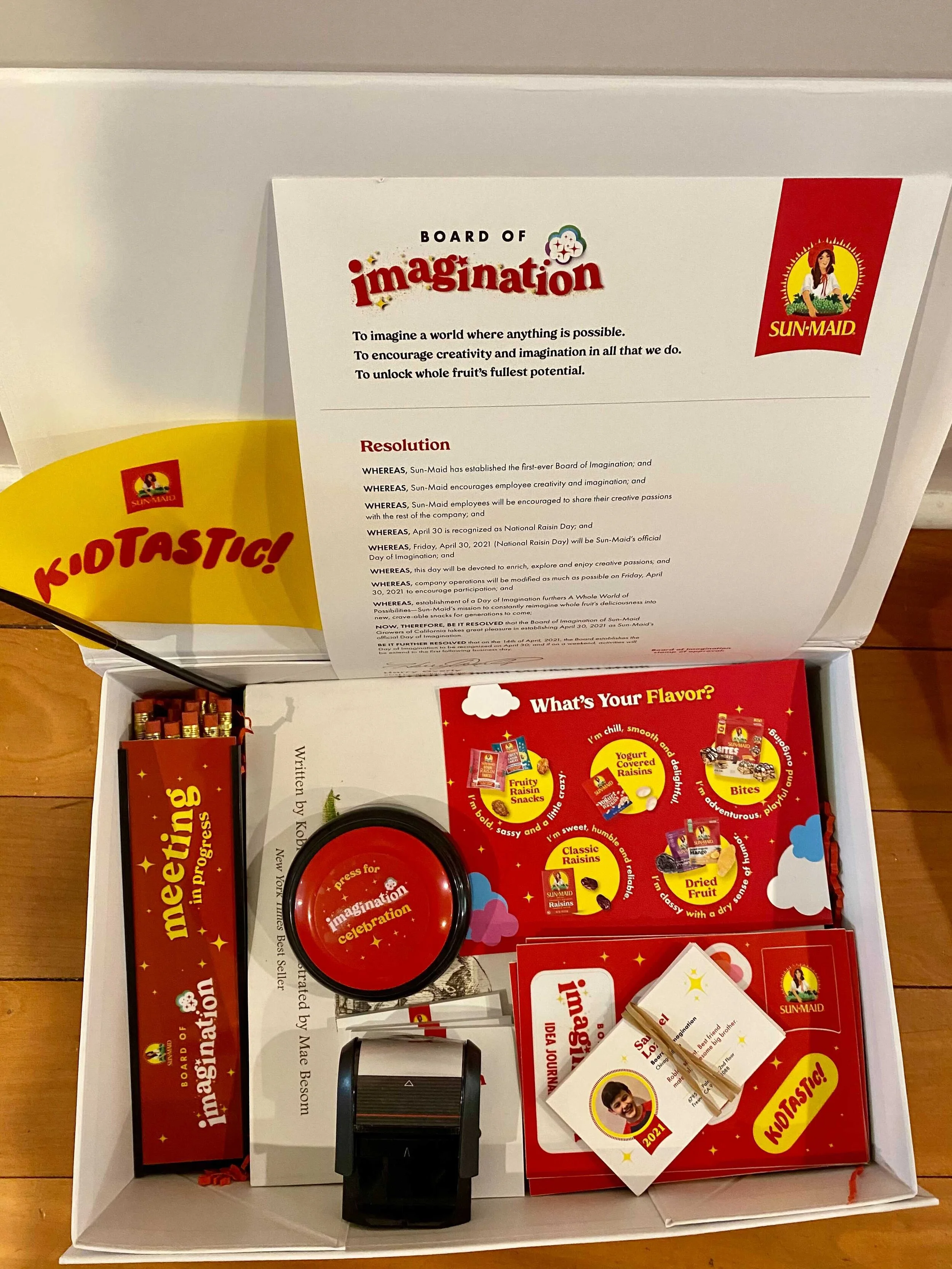  Flags, kidtastic buttons, heavy stock paper—no expense was spared.  