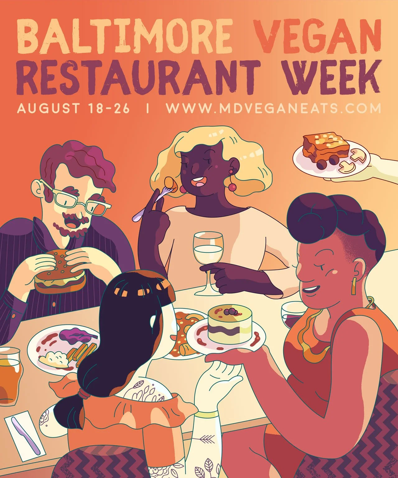  Local artists and illustrators were tapped for creating eye-catching artwork that would stand out and bring multiple communities together. 2017 Poster Design by  Andrea Kalfas  