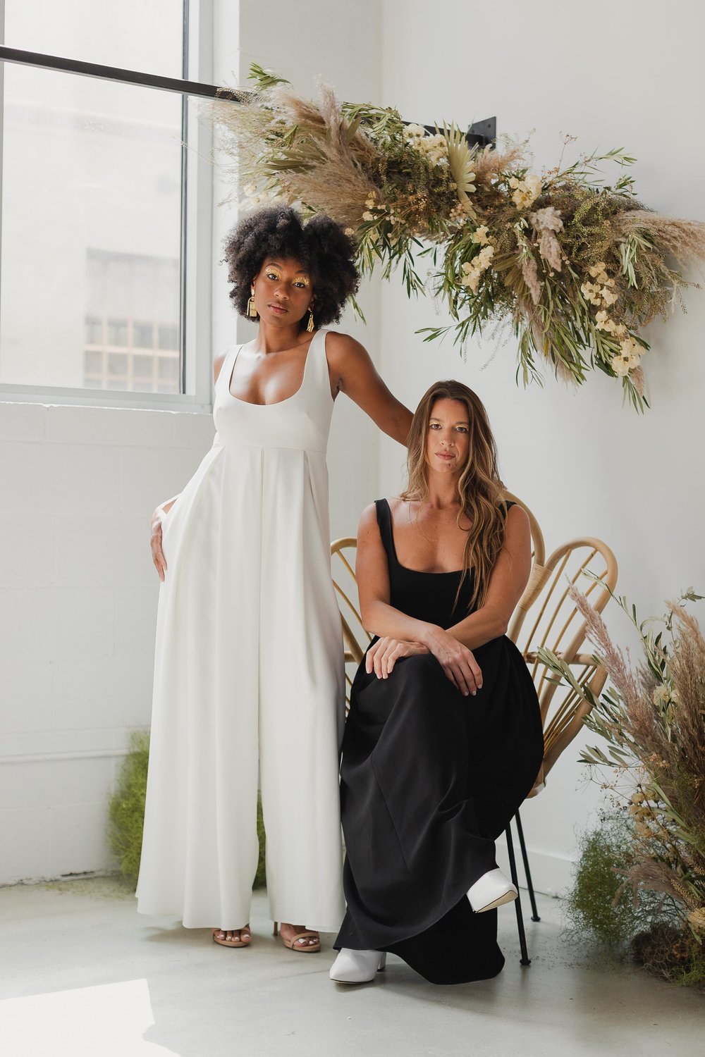 box pleat jumpsuit dress Pleated High Neck Jumpsuit