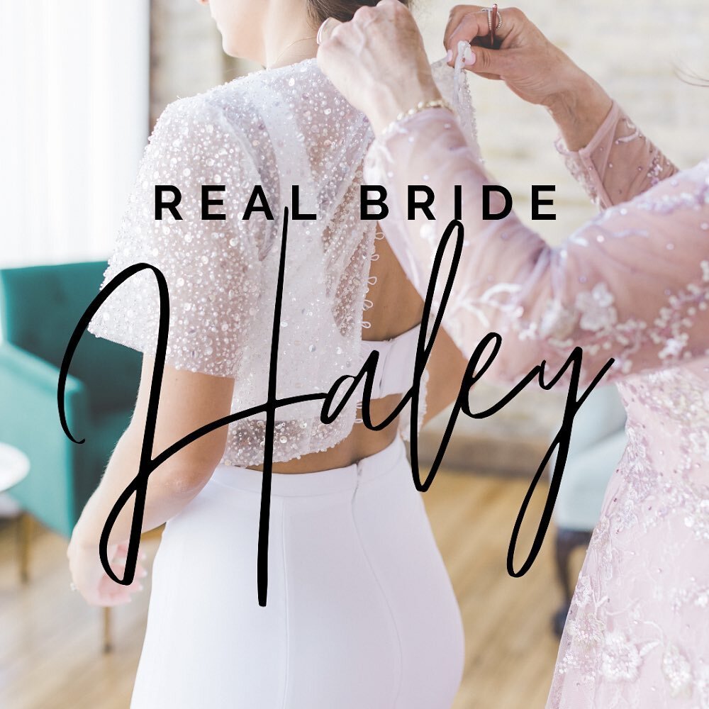 Now live on the blog! We caught up with our bride Haley about how she went about deciding to get a custom gown, what the process was like and what she loved about her wedding day! 🤍Link in bio 🤍