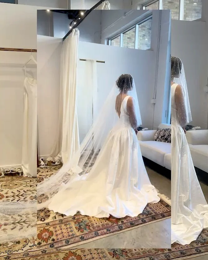 try-ons with Goli June x Belle Bridal Atelier 💍

book your personalized appointment to try on all of our bridal styles &amp; accessories at the link in our bio 

Your dream dress is waiting for you&hellip;

styles featured in this post (in order of 