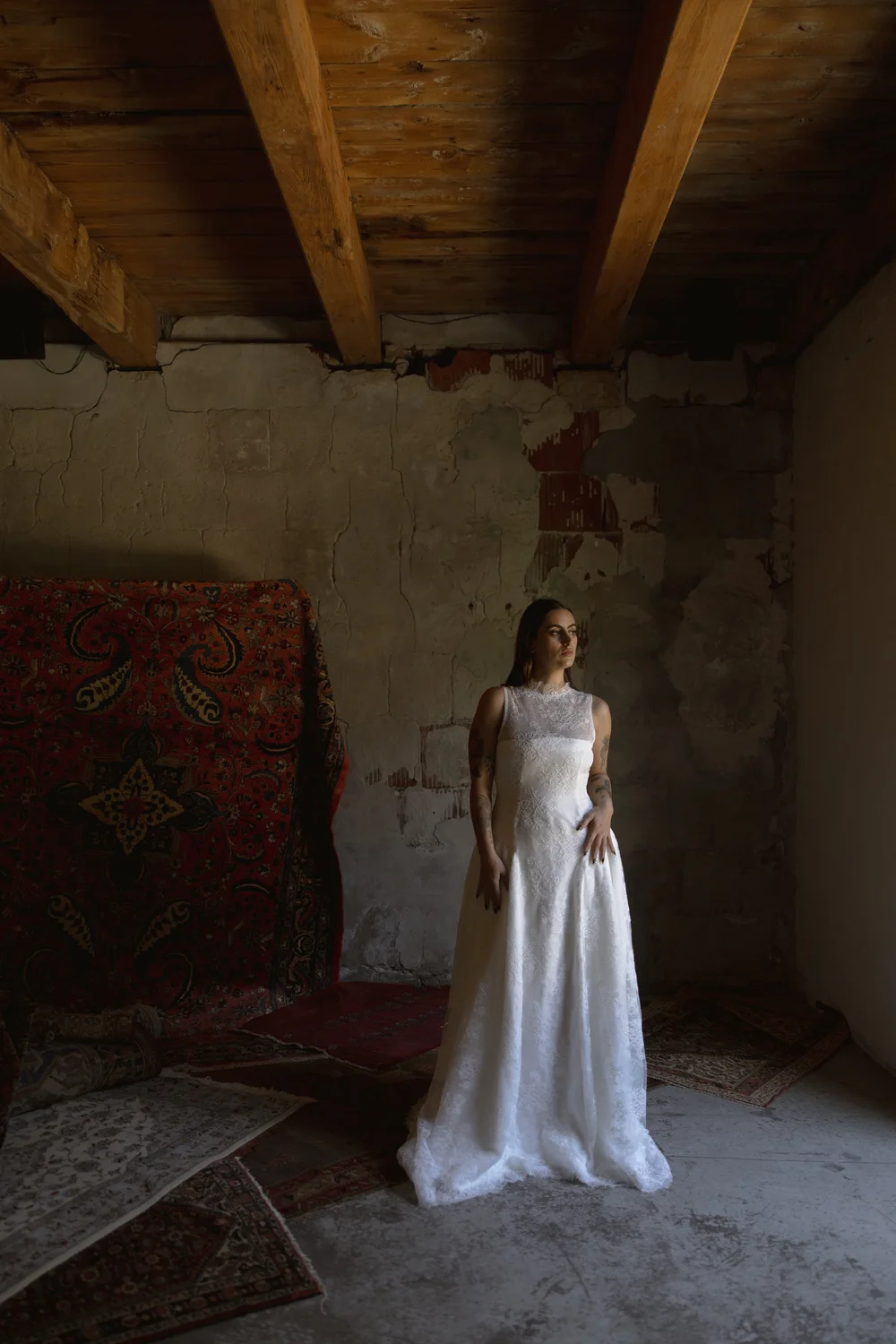 The Evermore Gown is a timeless bridal dress that blends romance and  structure through layers of cor  Goli June