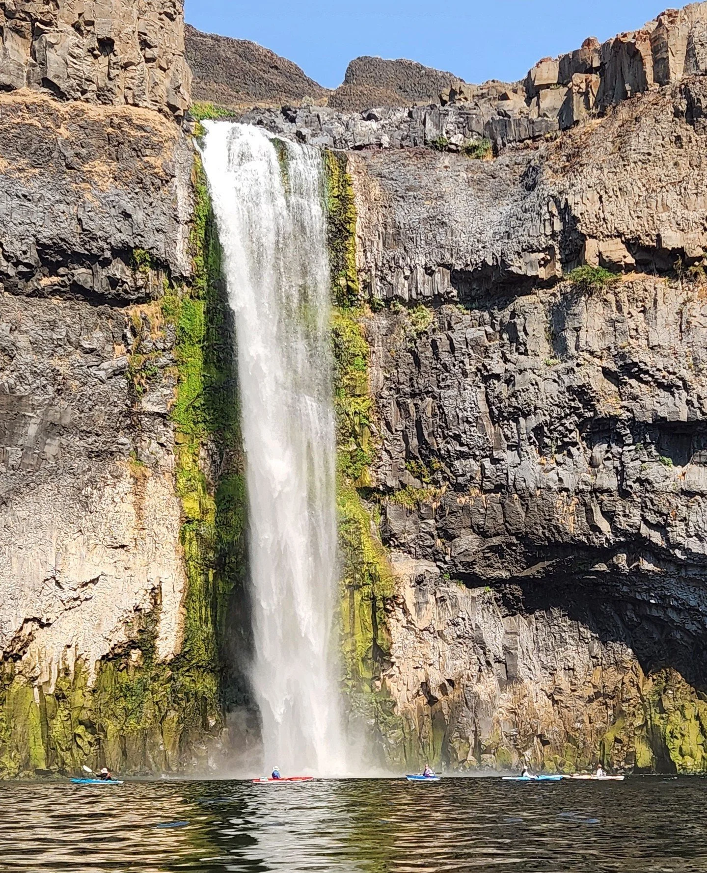 Phil here! This weekend, I had the unforgettable opportunity to kayak up to the bottom of Palouse Falls with this extraordinary group of people, all working to bring economic development and outdoor recreation opportunities to Dayton, Columbia County