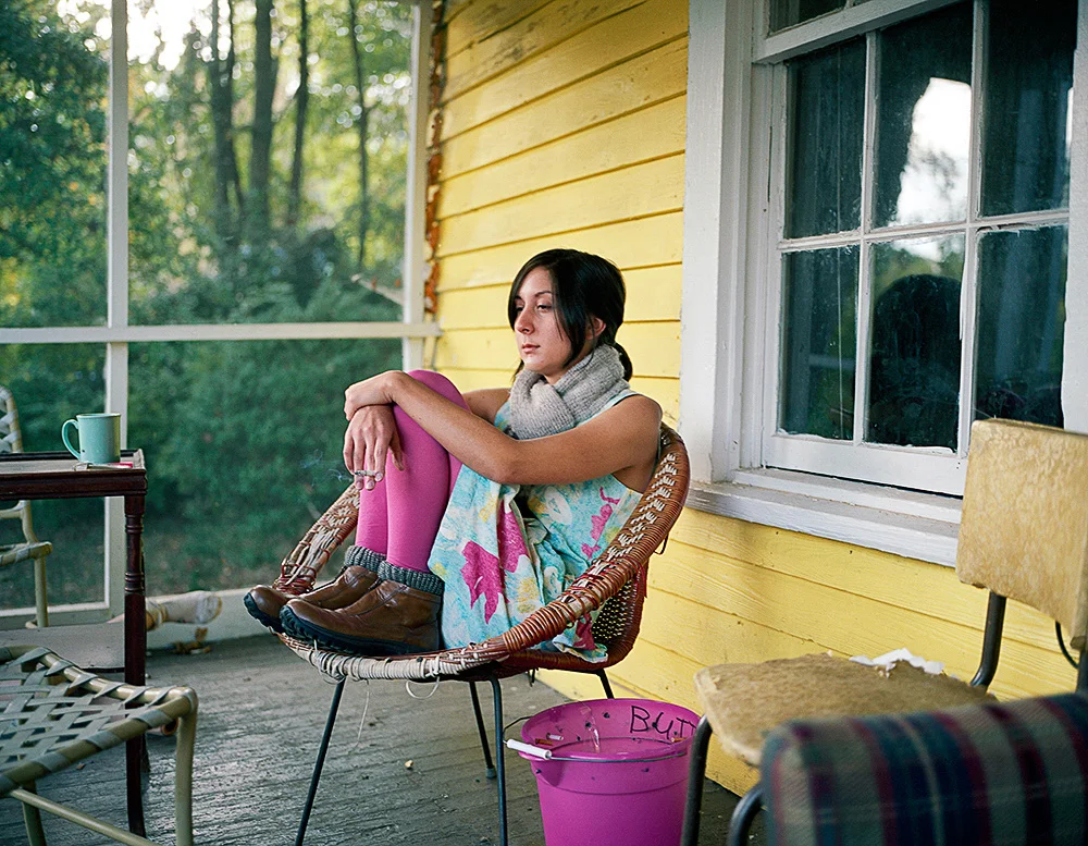 Mikki On Her Porch