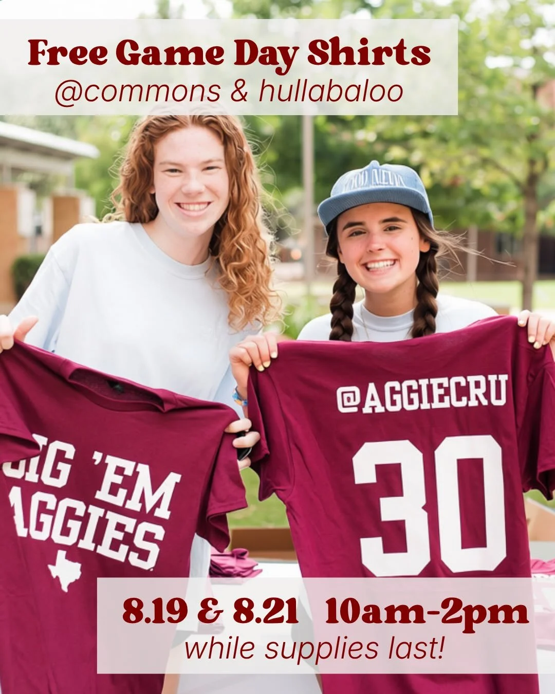 see you TOMORROW! 
10am-2pm for a free shirt 
7pm-10pm for sports night at the rec!