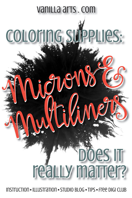 Copic Multiliner vs Pigma Micron: Does It Really Matter? — Vanilla Arts Co.
