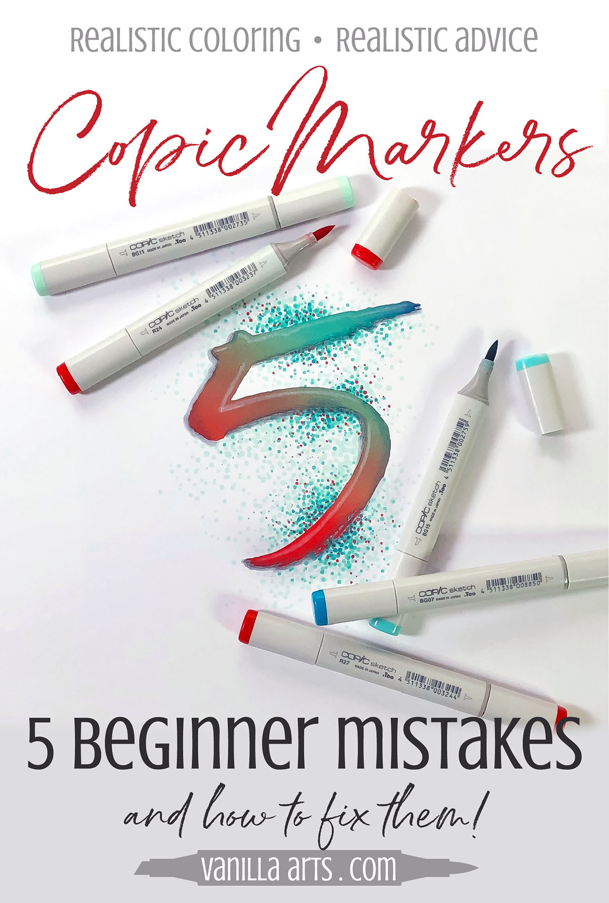 5 Copic Coloring Mistakes &amp; How to Fix Them (Copy)
