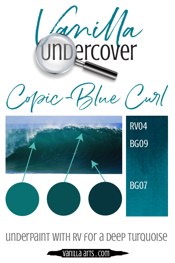 Vanilla Undercover: Underpaint with Copic Markers for Beautiful Realism - Blue Curl