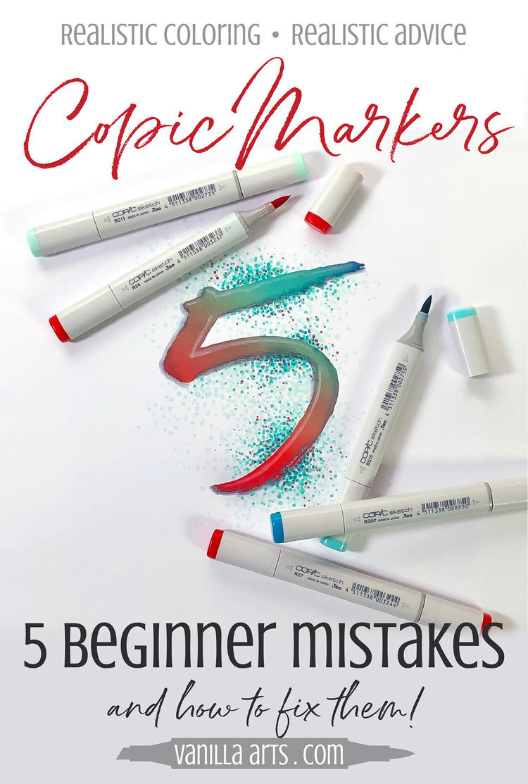 5 Mistakes Copic Marker Beginners Make