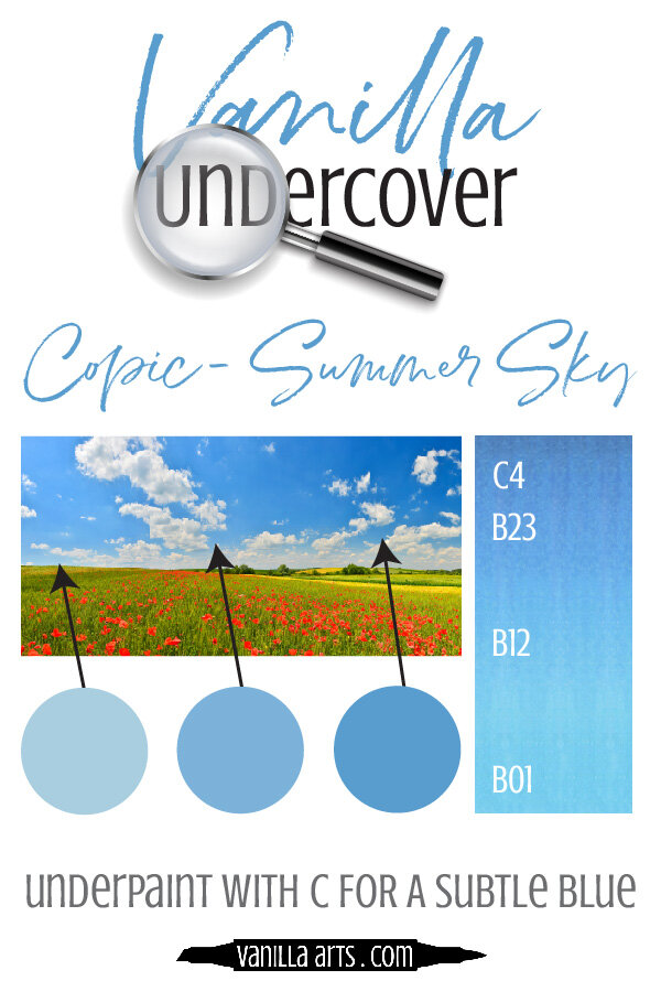 Vanilla Undercover: Underpaint with Copic Markers for Beautiful Realism - Summer Sky