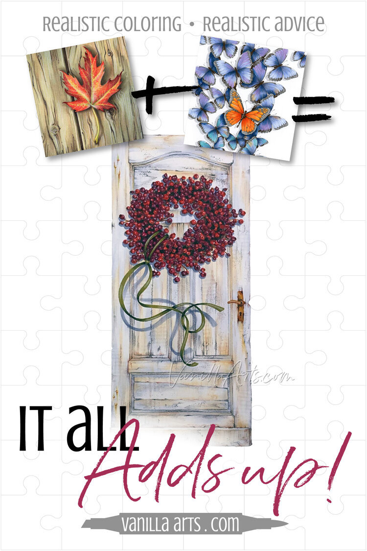You don’t need a new Copic Marker or colored pencil class for everything you want to color. Good technique adds up! Color this realistic rustic door image using a beginner layering lesson plus the bac