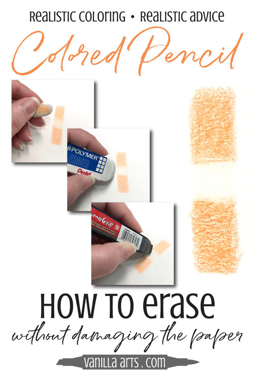 Can colored pencils erase?