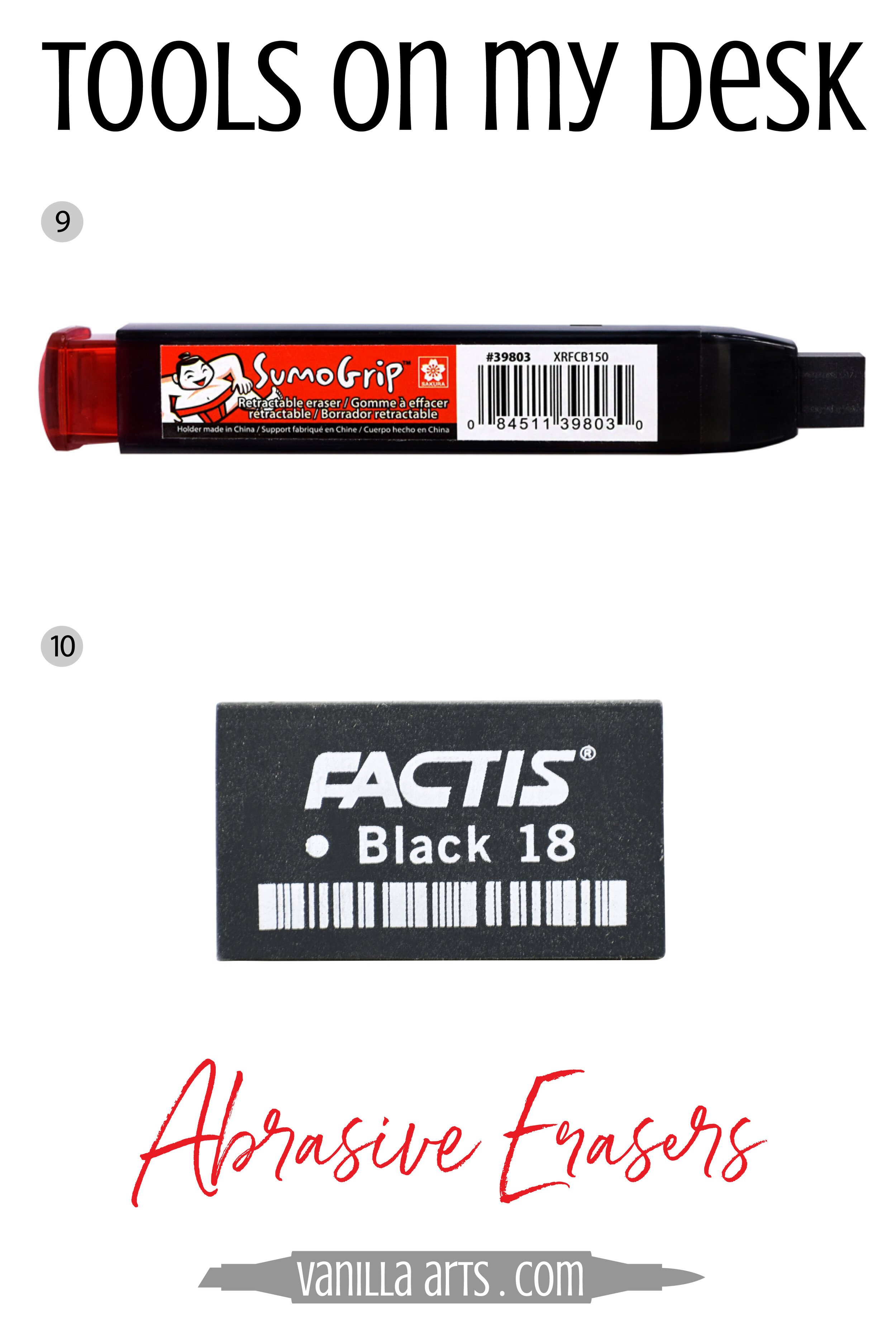 Erasers With Grip Different Shape Eraser Vinyl White Eraser For