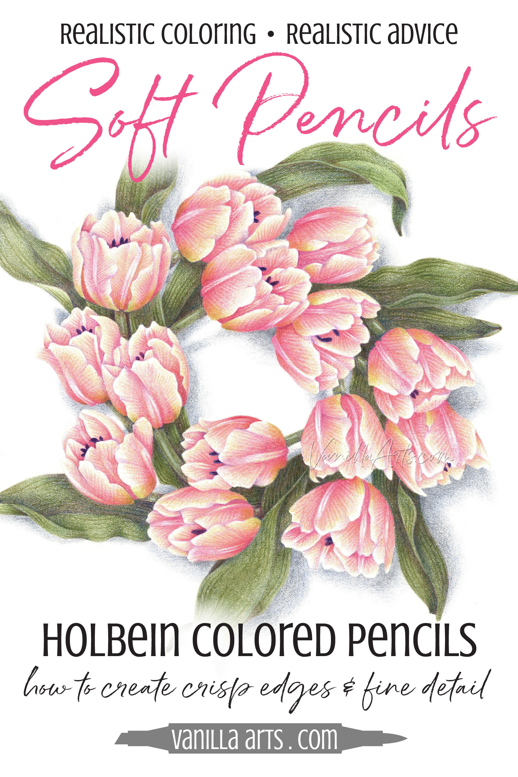 Colored Pencils: Combine Pencil Brands for Better Control (Holbein & Caran  d'Ache Pablo) — Vanilla Arts Co.