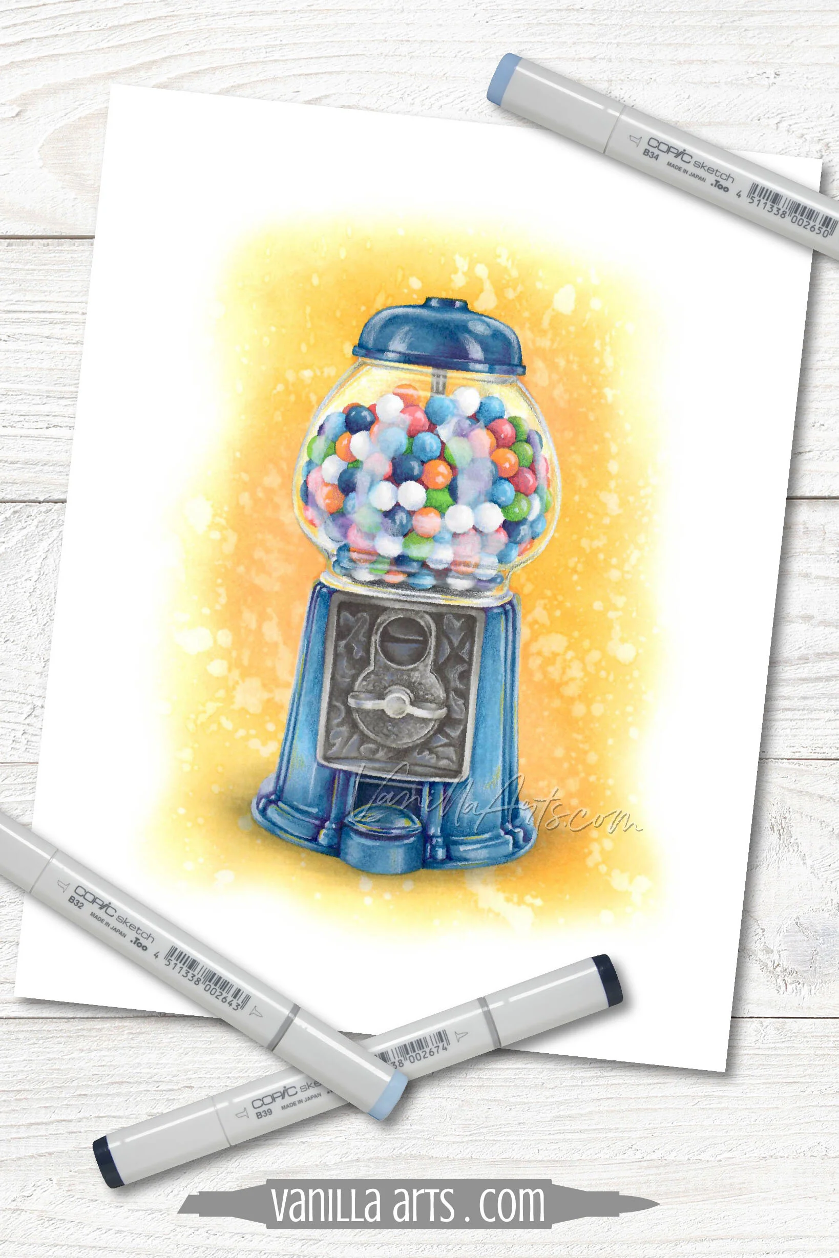 Coloring Tip How To Color Realistic Highlights Copic Marker Colored Pencil Vanilla Arts Co