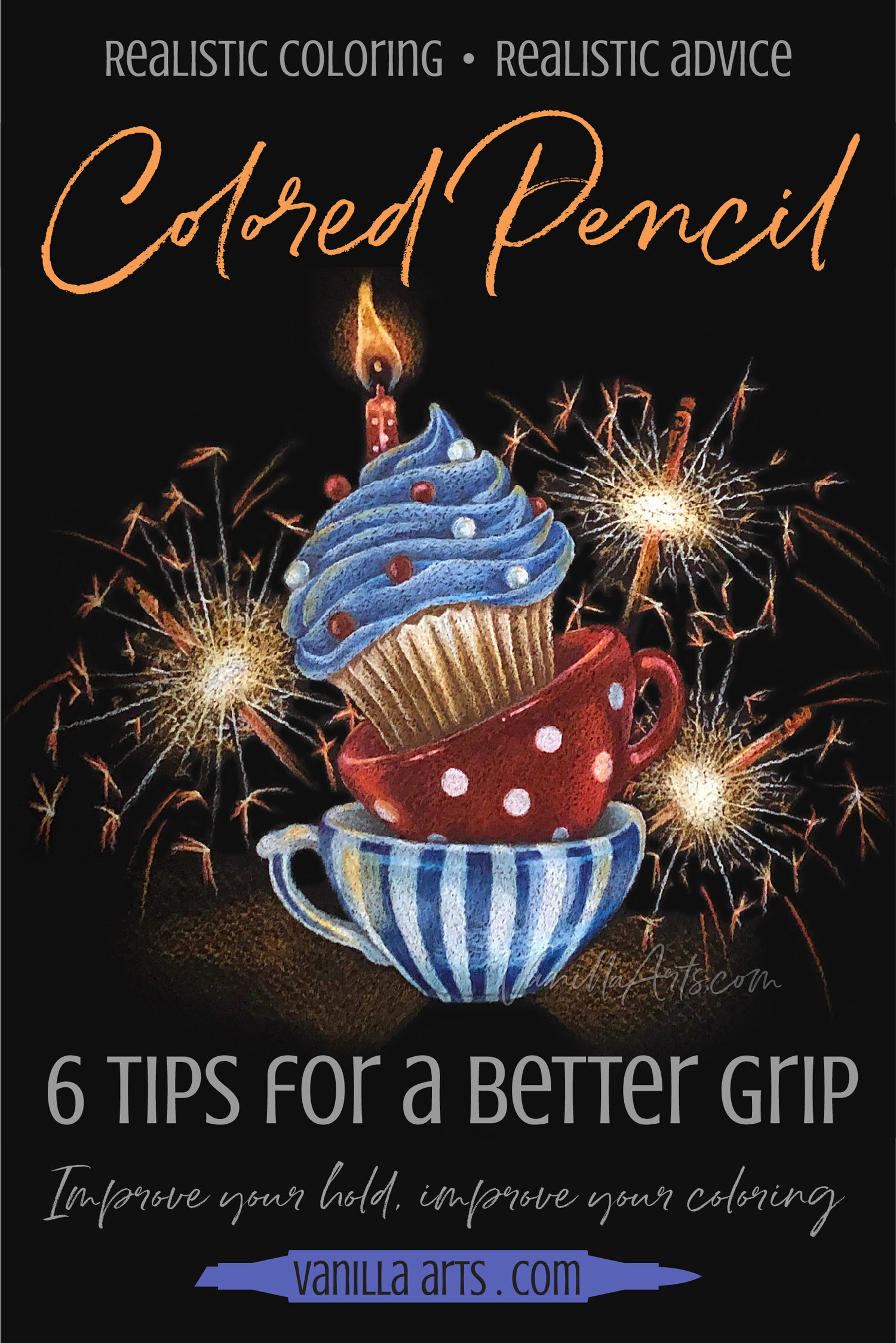 Colored Pencil: 6 Easy Tips- Improve your Grip for Better Coloring