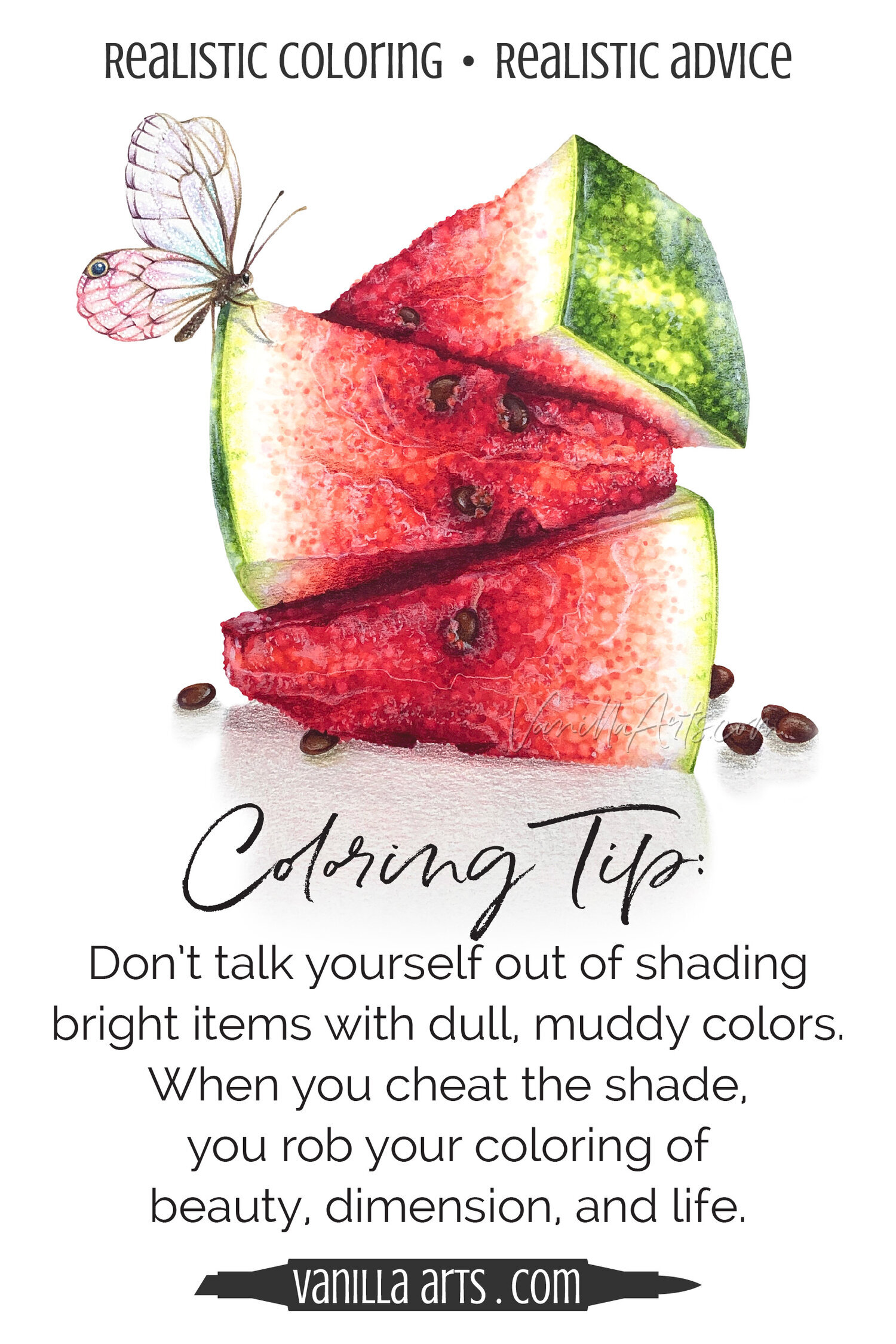 Coloring Tip: Don't Talk Yourself Out of Realistic Shade Colors
