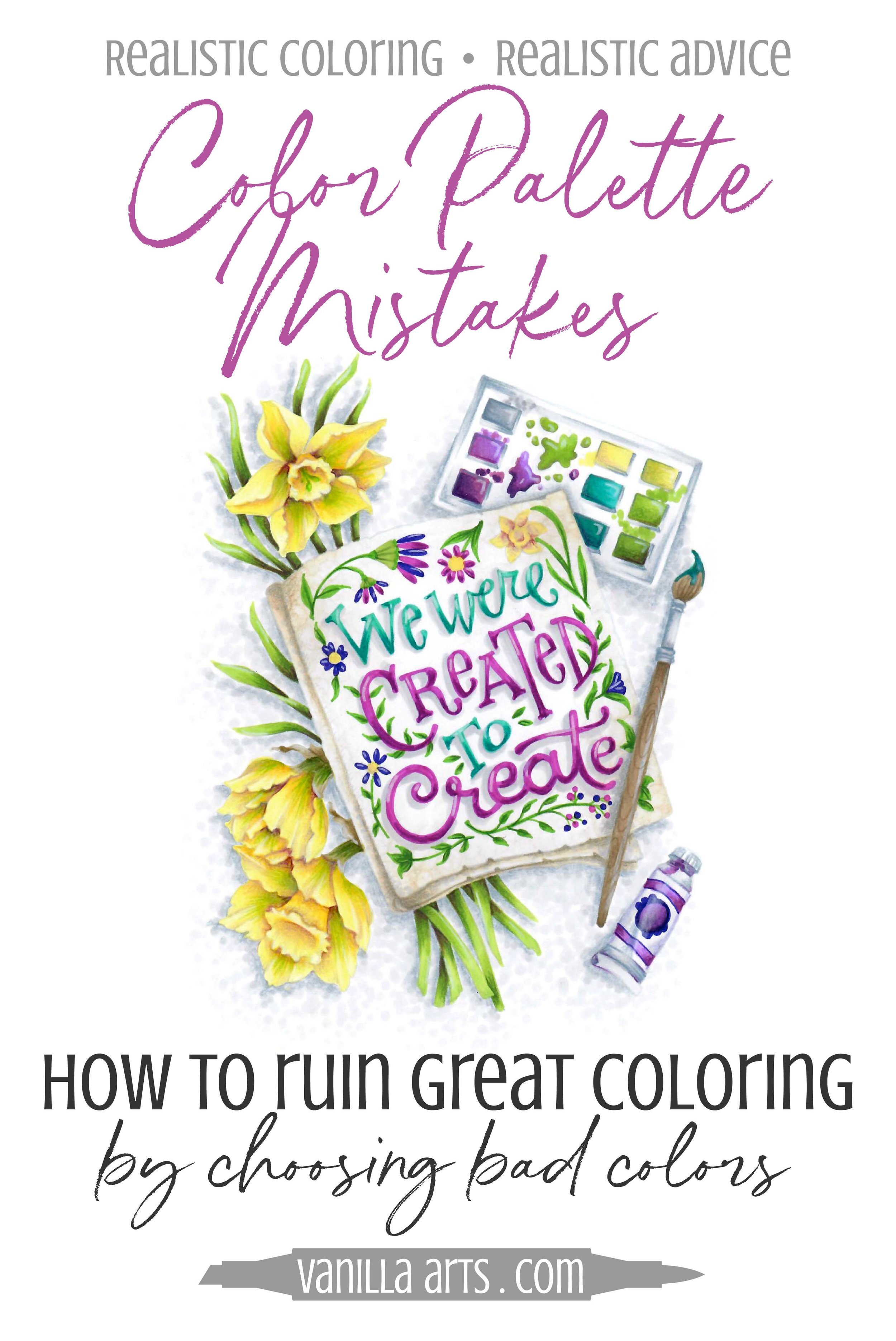 Improve Your Coloring: Bad Color Palettes Ruin Good Coloring