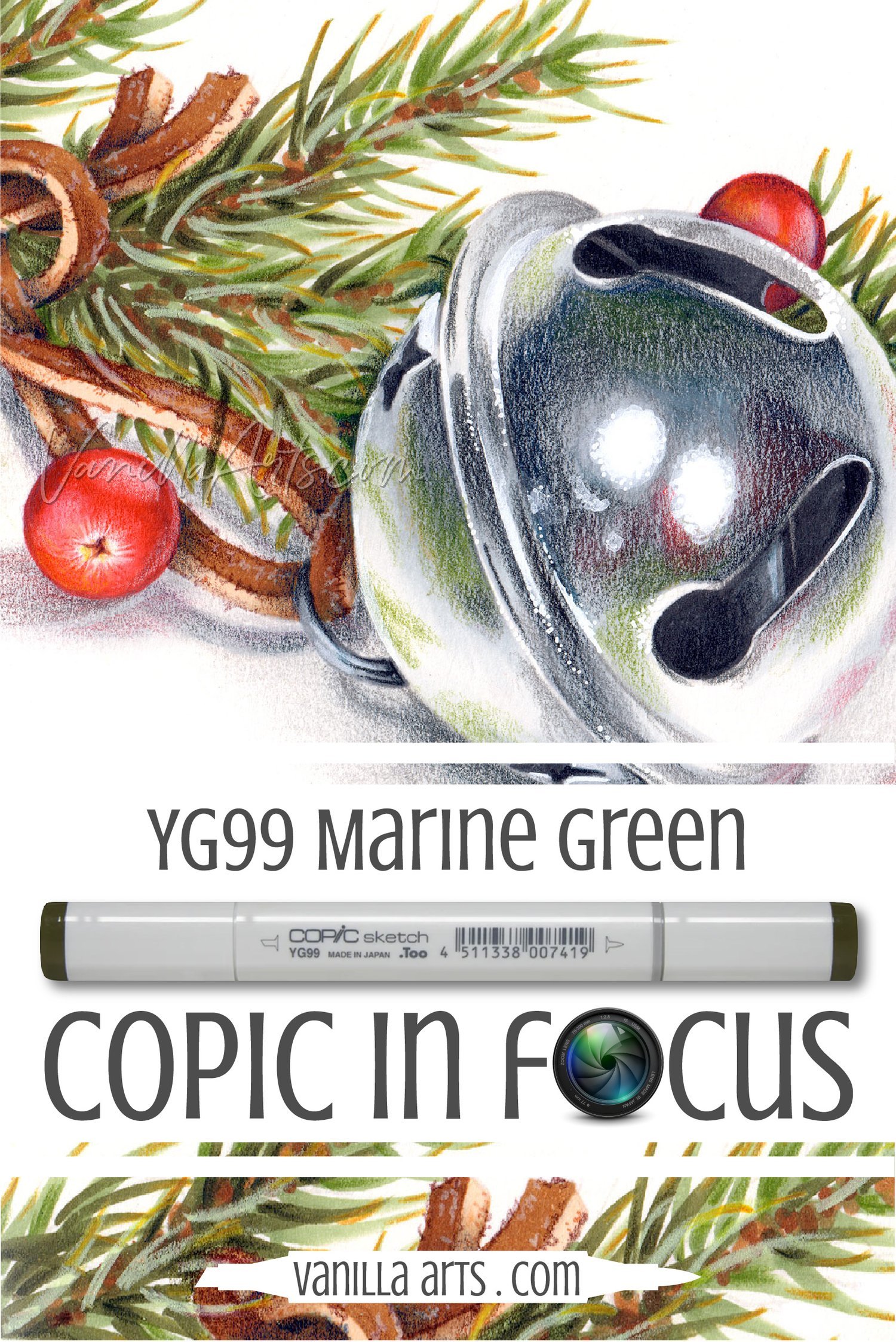 Colors in Focus: YG99 “Marine Green” Copic Marker (Everything you need to know and more)