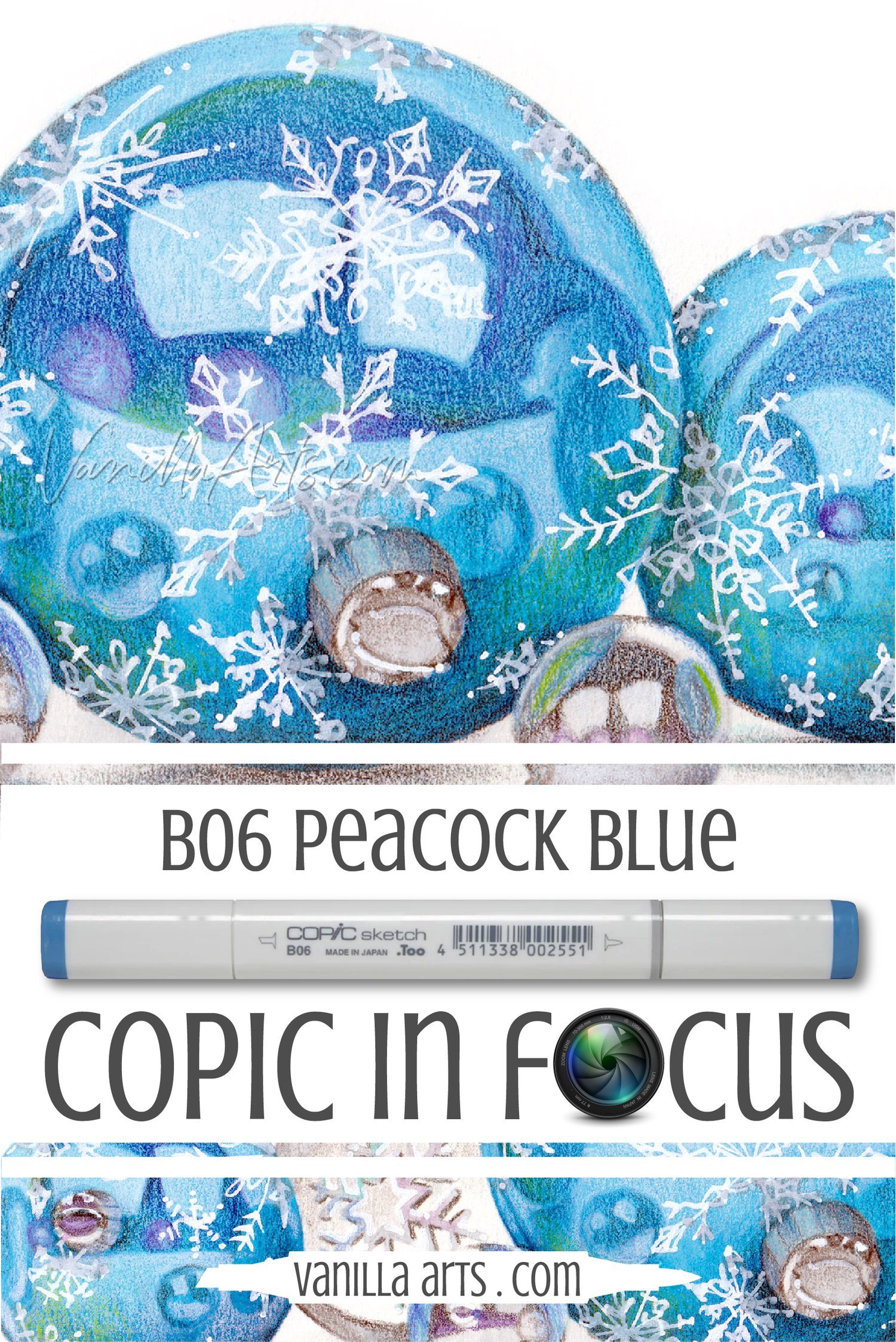 Colors in Focus: B06 “Peacock Blue” Copic Marker (Everything you need to know and more)