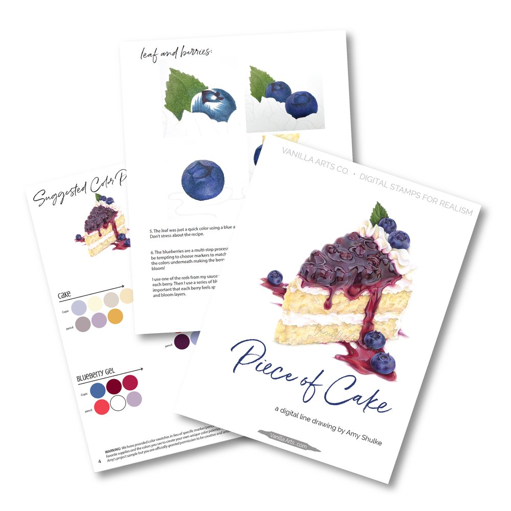 Piece of Cake- Artistic Coloring Kit — Vanilla Arts Co.