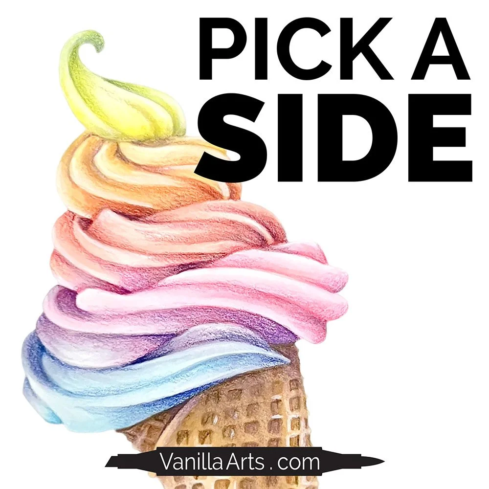 Ice Cream Twist: Shading Line Art with Copic Marker & Colored Pencil ...