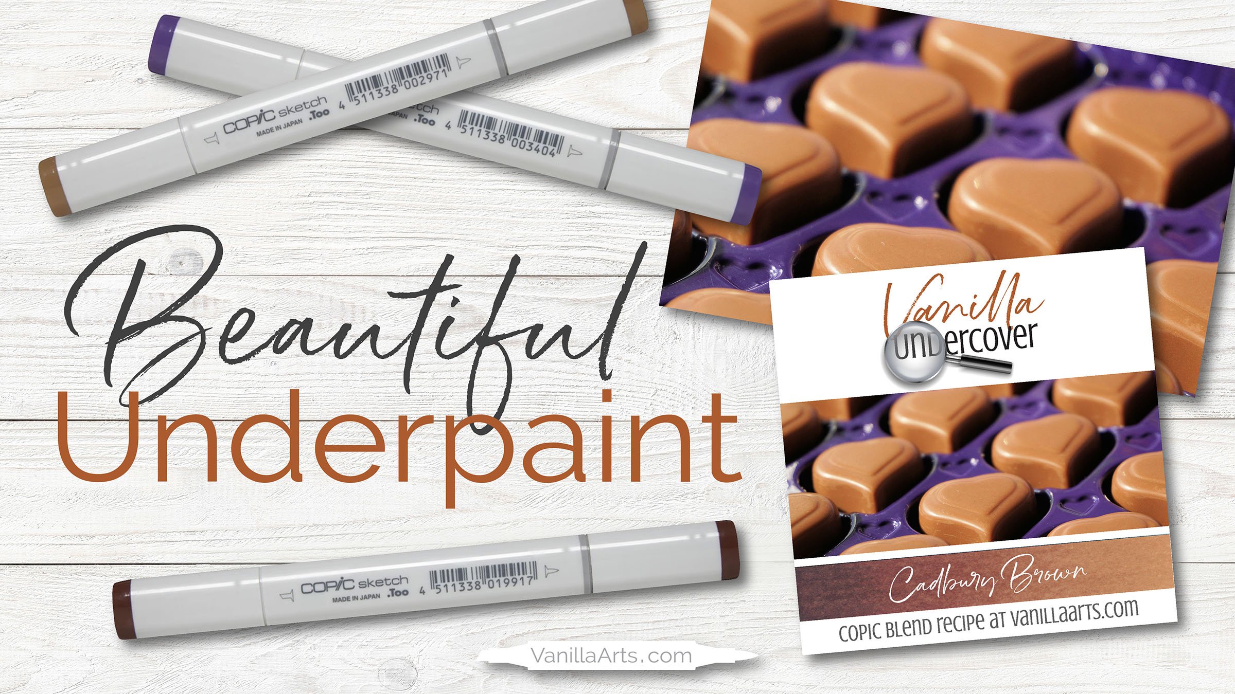 Copic Marker Underpaint Blending Combinations for Realism Brown Swatch (Cadbury Brown