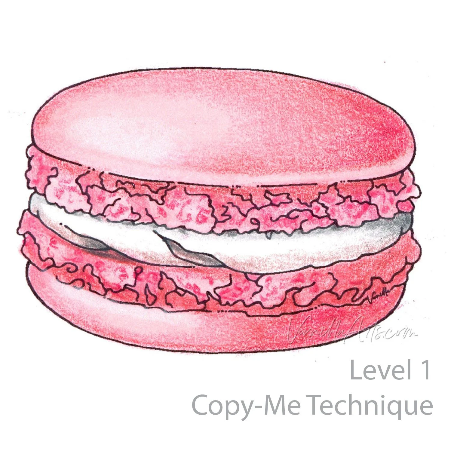 Learn colored pencil for mixed media in The Point, a 12 week online course. Beginners + hesitant intermediates. | VanillaArts.com