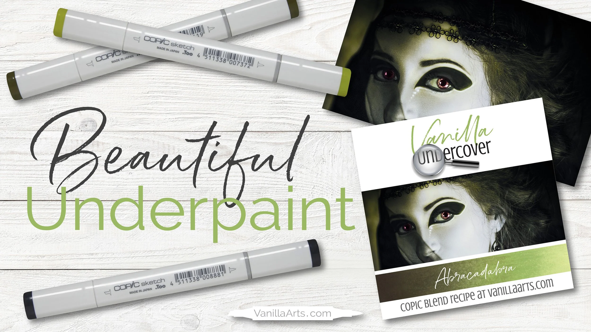 Copic Marker Underpaint Realistic YellowGreen Blending Combination Abracadabra — Vanilla