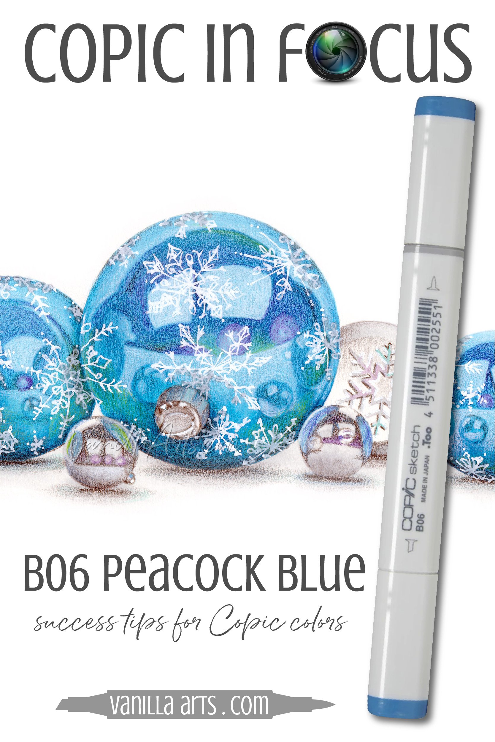 Copic Marker Underpaint: Blending Combinations for Realistic Color - Blue  Swatch (Dockside) — Vanilla Arts Co.