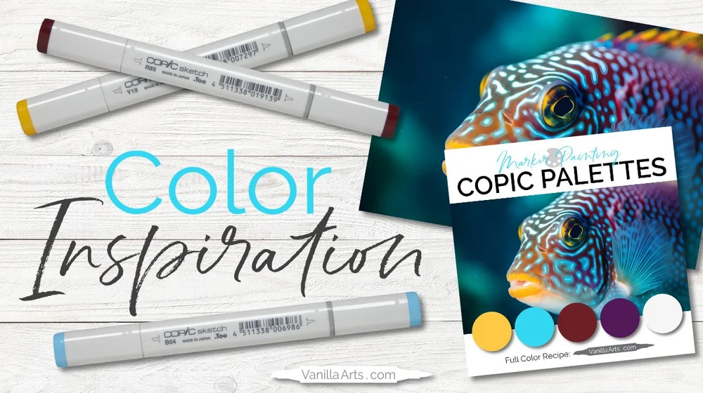 Color Palette: Copic Marker + Colored Pencil Combination (Yellow, Light ...