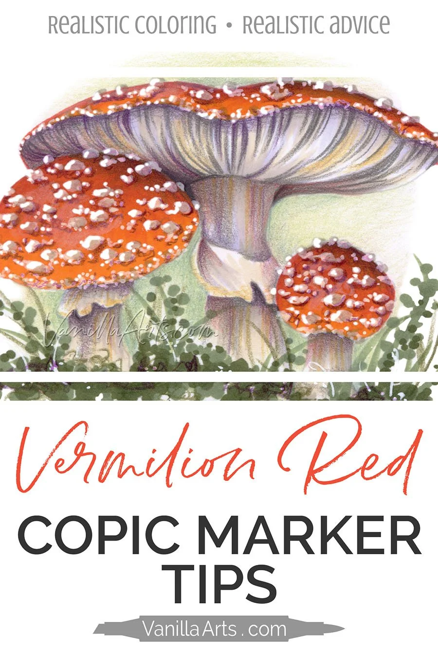 Copic R08 Copic Marker R08 “Vermilion” (Coloring Tips for Warm Red) — Vanilla ...