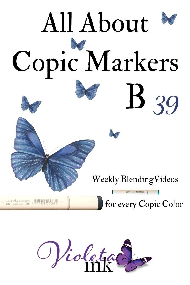 How to Create Copic Blending Combinations - Live Marker Demo (Episode 1,  Blue Cornflower) — Vanilla Arts Co.