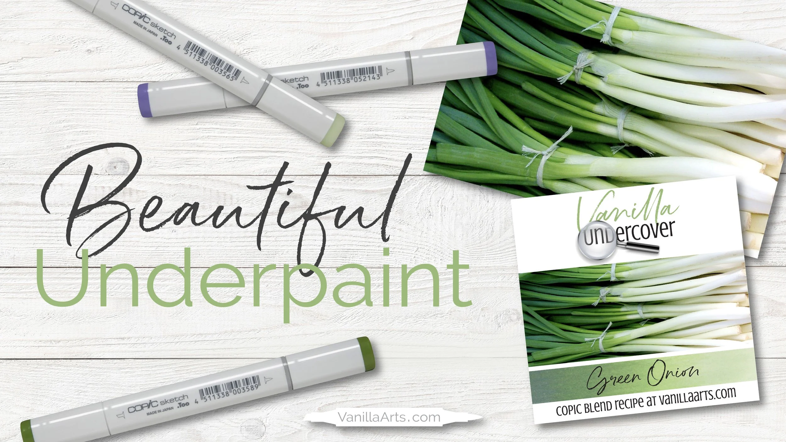 Vanilla Undercover Underpainting Blending Combinations for Realistic Color Warm Green Swatch