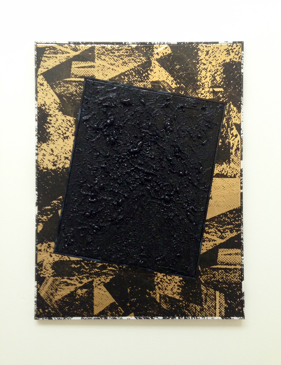 Roman Liska, Untitled (black mesh gold stonewash crease), 2013.jpg